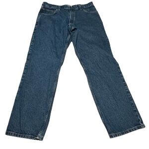 Men's Carhartt Blue Denim Relaxed Fit Jeans 36x32 (actual 36x31) BD4943-M